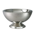 3 Gallon Hammered Stainless Steel Double Wall Punch Bowl